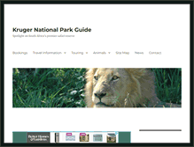 Tablet Screenshot of kruger-national-park-guide.com